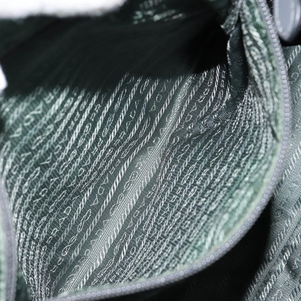 Prada Convertible Bow Tote Tessuto Green Nylon Handbag