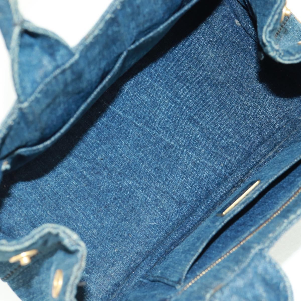 Prada Canapa Tote Denim Blue Denim_Jeans Tote Bag Bag