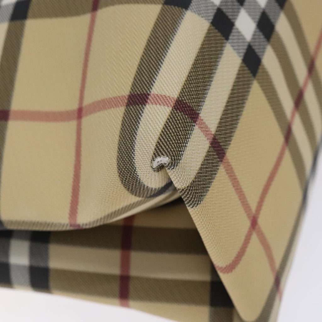 Burberry Nova Check Tote Canvas Check Pattern Beige Canvas Tote Bag