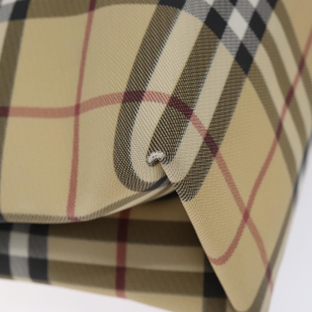 Burberry Nova Check Tote Canvas Check Pattern Beige Canvas Tote Bag