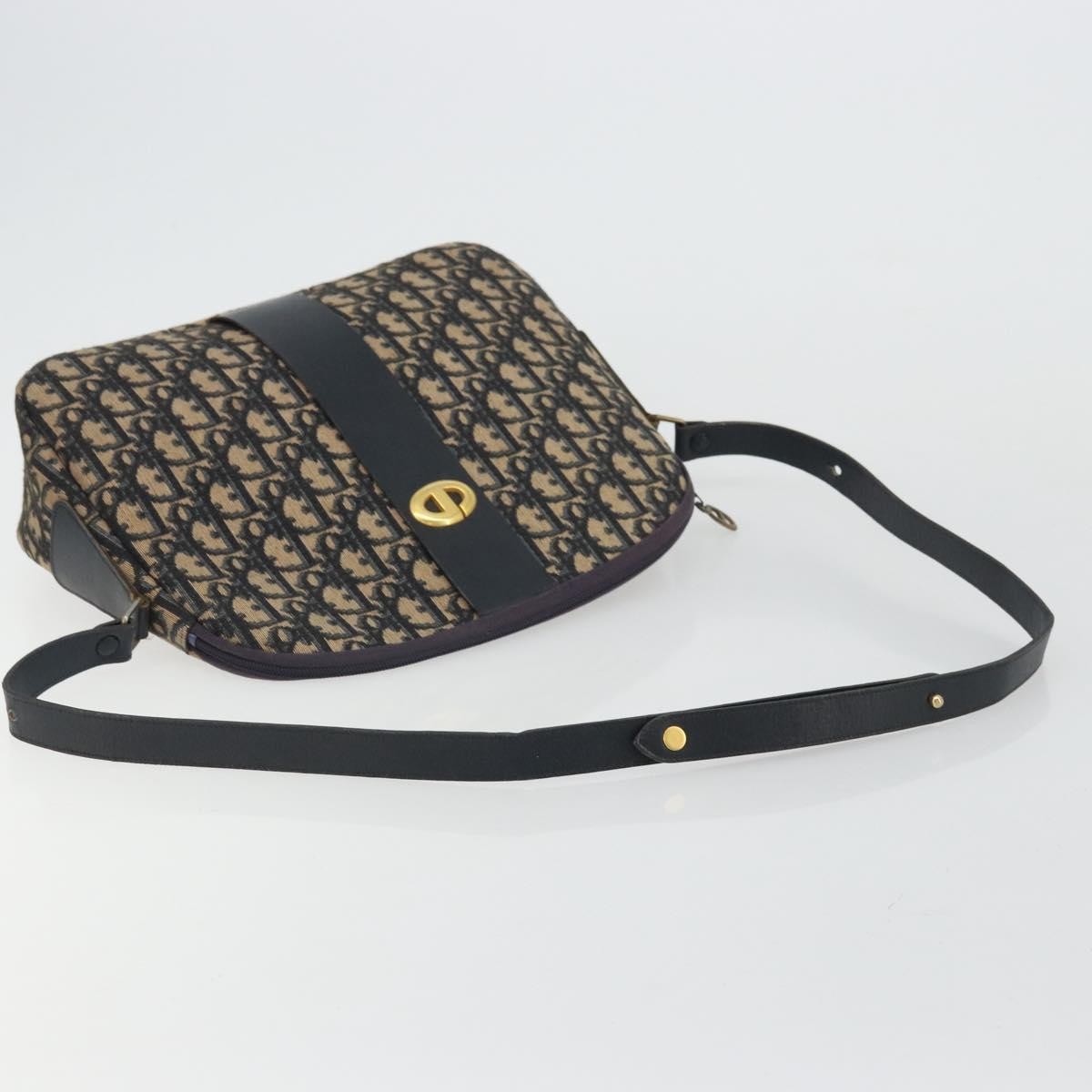 Christian Dior Trotter Shoulder Bag Canvas Navy Canvas Shoulder Bag Bag (Pre-Owned)