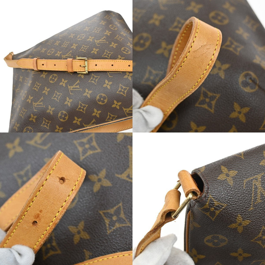 Louis Vuitton Musette Handbag Monogram Canvas Brown Leather Shoulder Bag