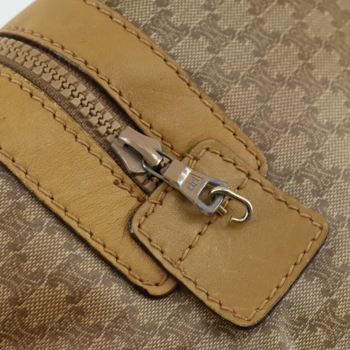 Celine Travel Duffle Bag Triomphe Coated Canvas Beige Canvas Travel Bag Bag