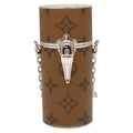 Louis Vuitton Lipstick Case On Chain Reverse Monogram Canvas Brown Canvas Clutche & Pouche Bag