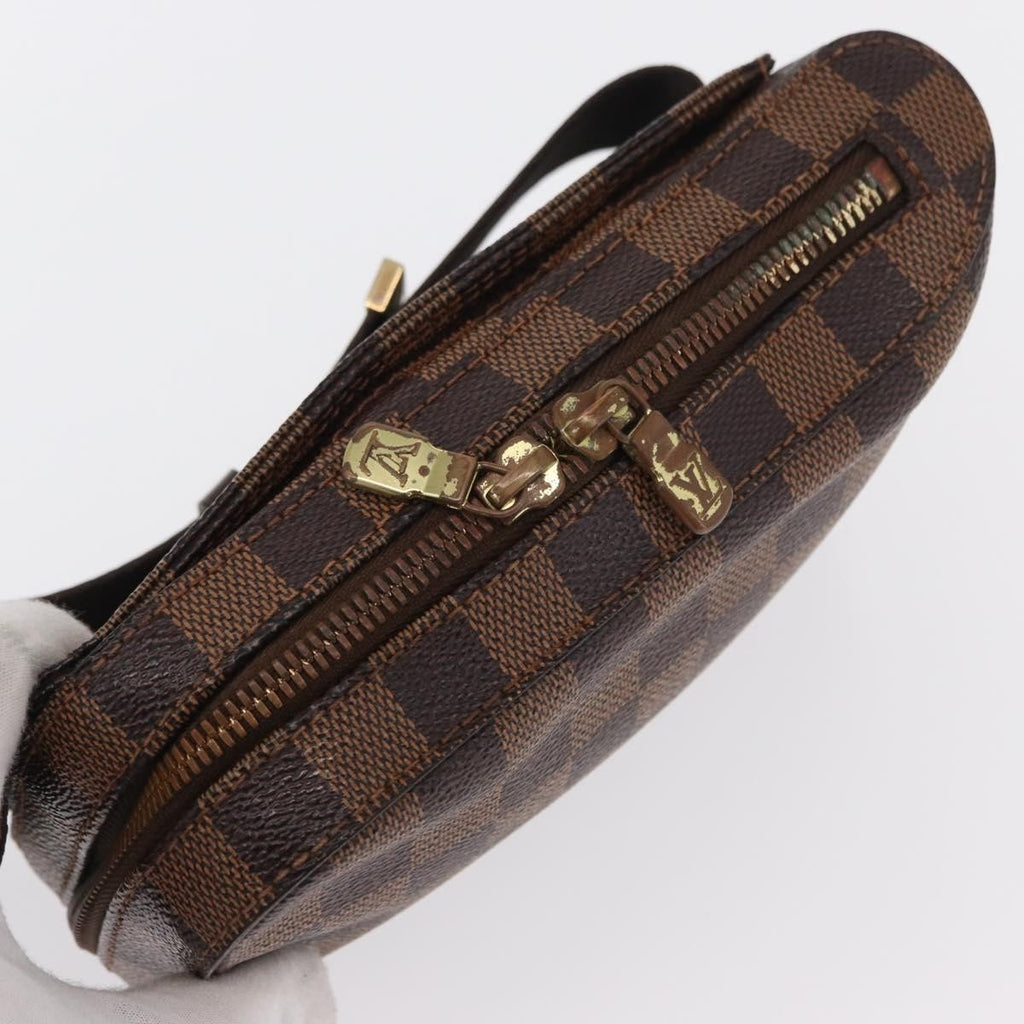Louis Vuitton Geronimos Waist Bag Damier Brown Canvas Clutche & Pouche Bag