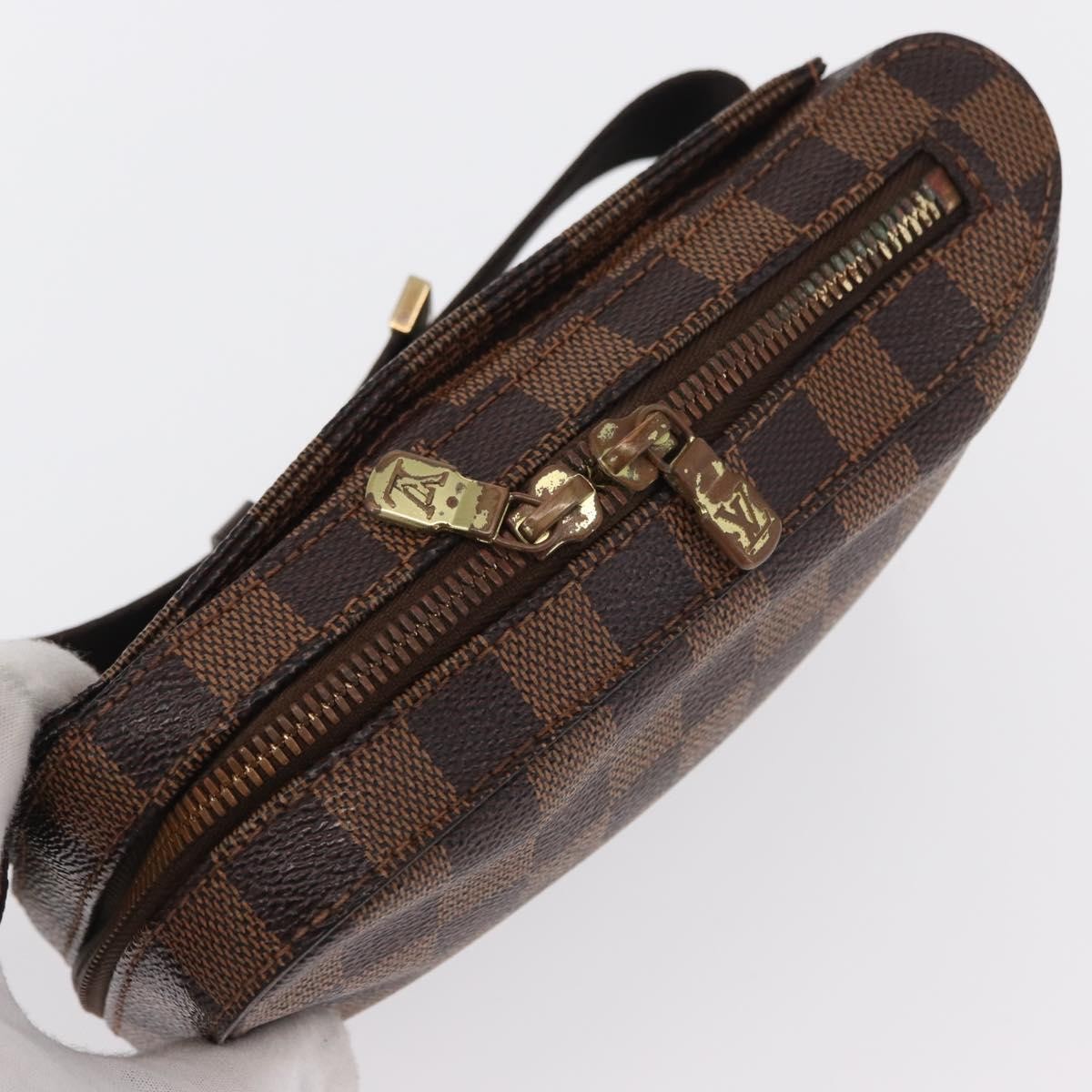 Louis Vuitton Geronimos Waist Bag Damier Brown Canvas Clutche & Pouche Bag
