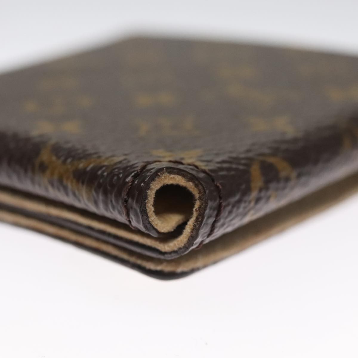 Louis Vuitton Case Jewelry Box Canvas Brown Canvas Wallets Accessory