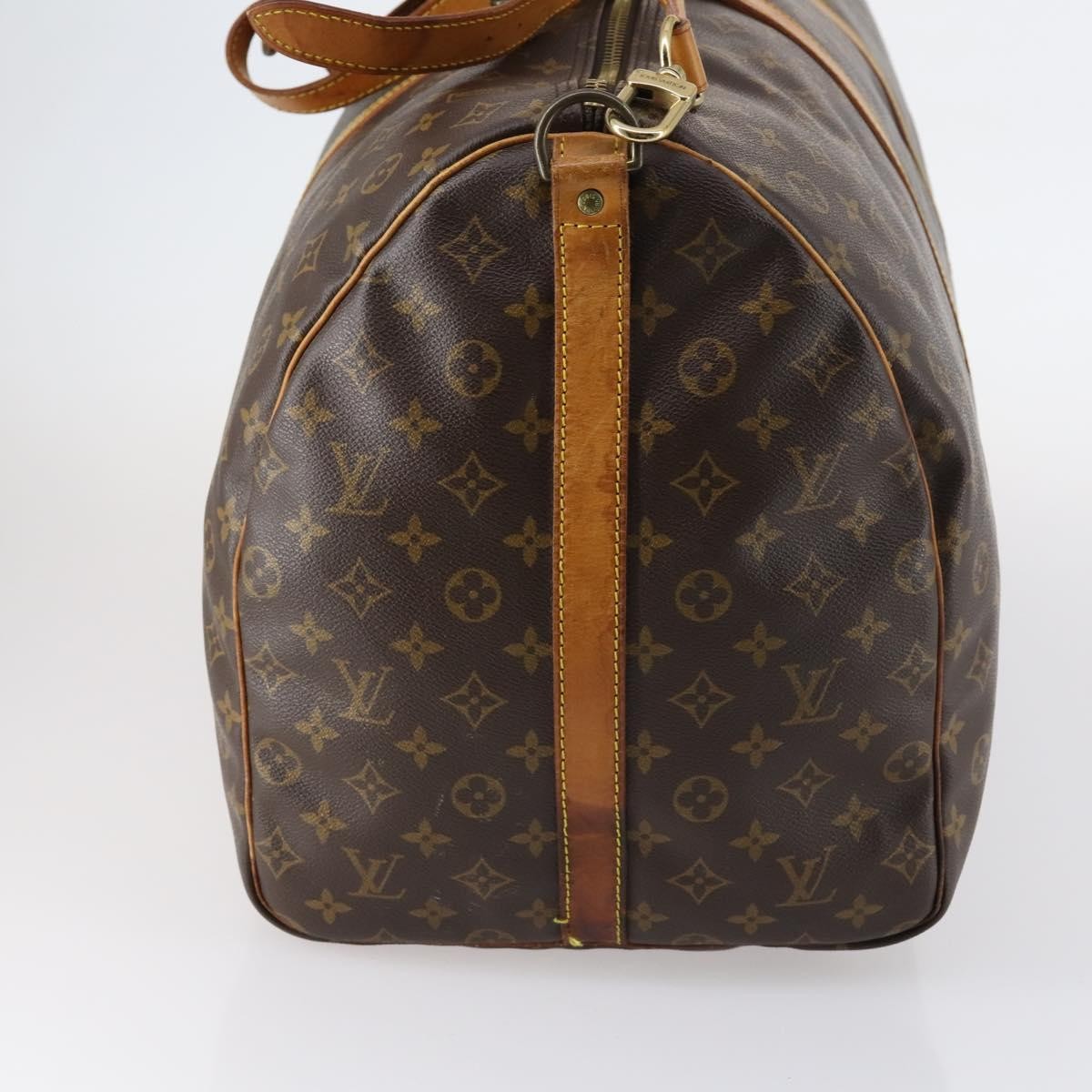 Louis Vuitton Keepall Bandouliere Bag Monogram Canvas Brown Canvas Travel Bag