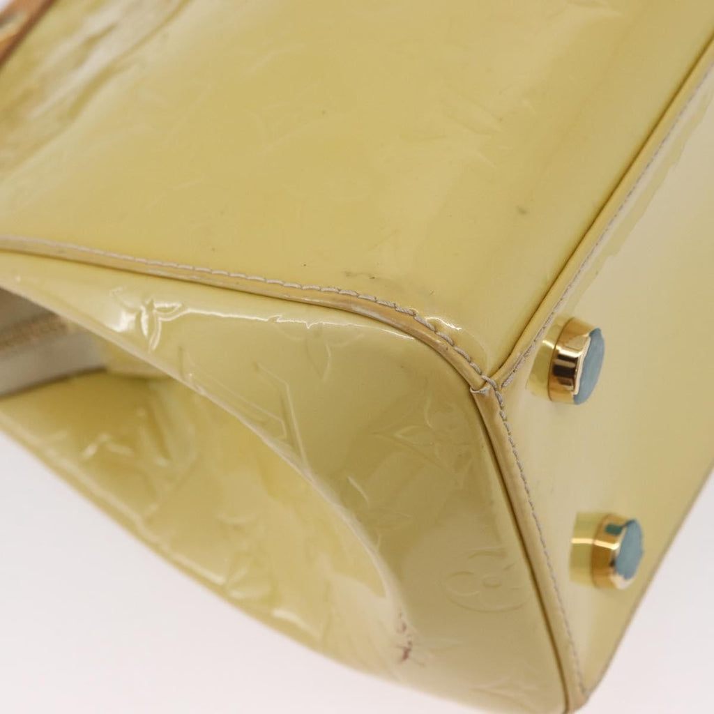 Louis Vuitton Brea Handbag Monogram Vernis Yellow Patent_Leather Handbag