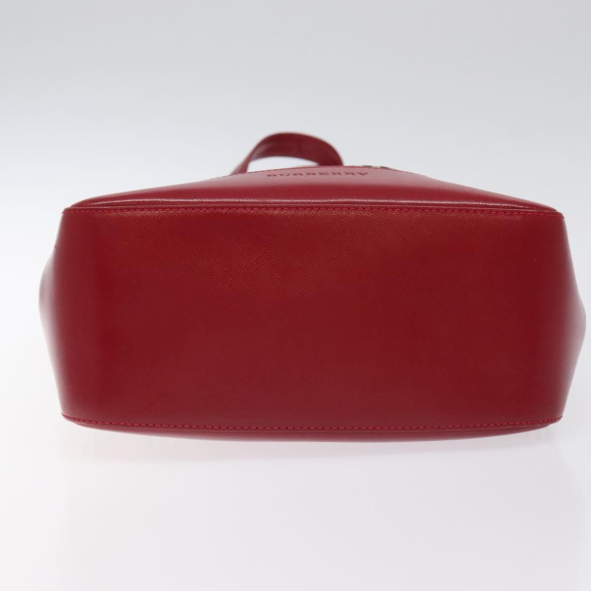 Burberry Nova Check Tote Canvas And Leather Red Canvas Tote Bag
