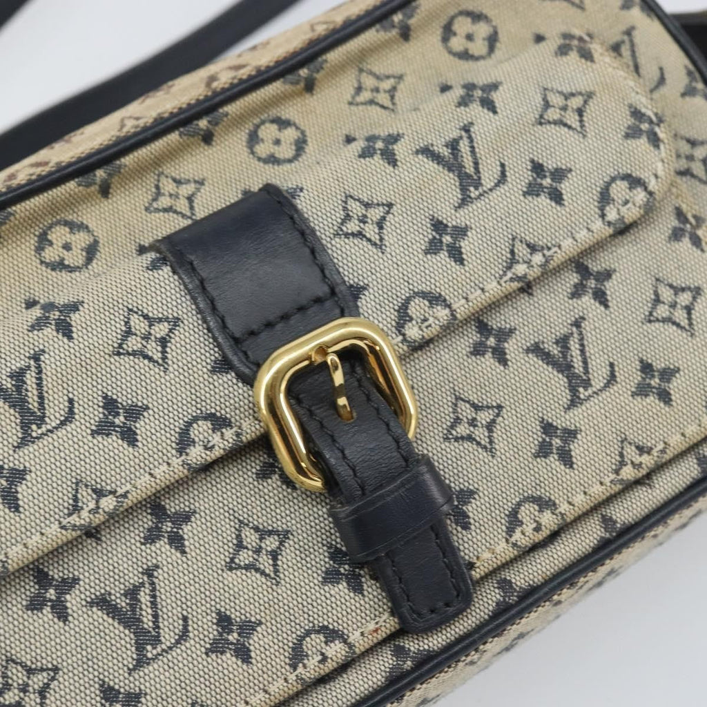 Louis Vuitton Juliette Crossbody Bag Mini Lin Blue Canvas Shoulder Bag