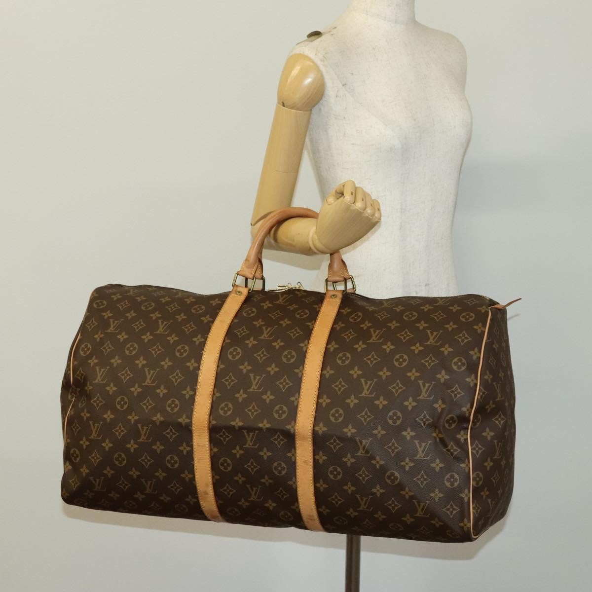 Louis Vuitton Keepall Bag Monogram Canvas Brown Canvas Bag