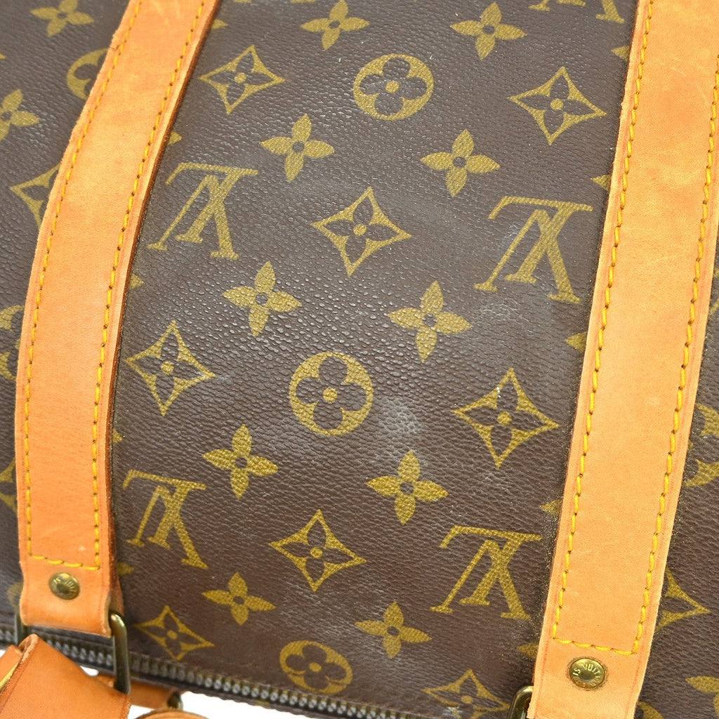 Louis Vuitton Keepall Bag Monogram Canvas Brown Canvas Travel Bag