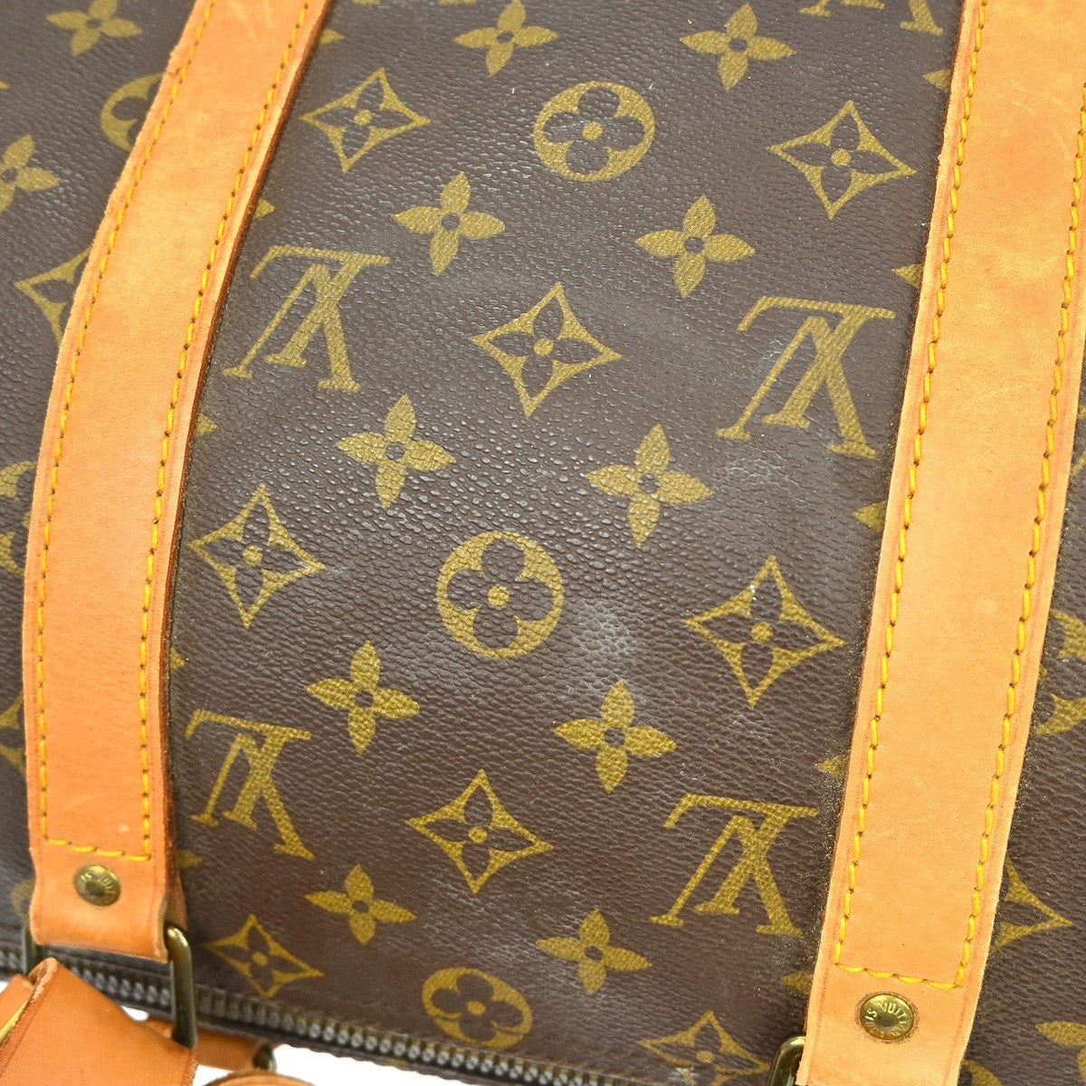 Louis Vuitton Keepall Bag Monogram Canvas Brown Canvas Travel Bag