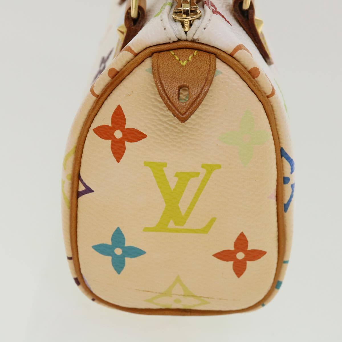 Louis Vuitton Speedy Mini Hl Handbag Monogram Multicolor White Canvas Bag