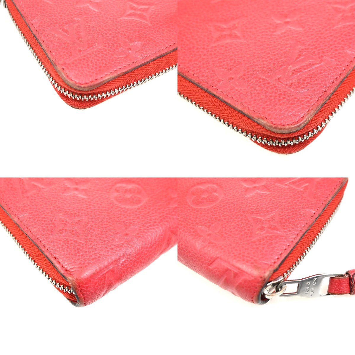 Louis Vuitton Portefeuille Zippy Monogramme Empreinte Monogramme Empreinte Red Leather Wallets Accessory