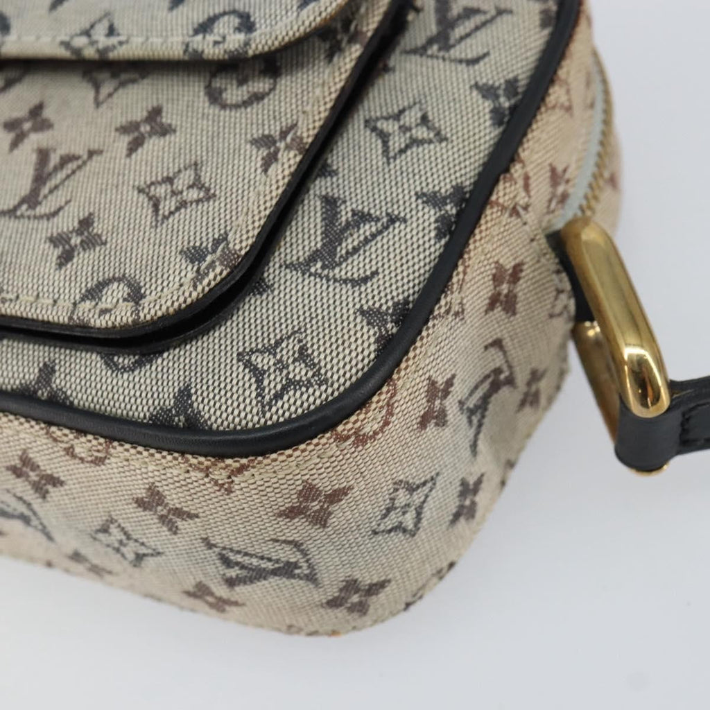 Louis Vuitton Juliette Crossbody Bag Mini Lin Blue Canvas Shoulder Bag