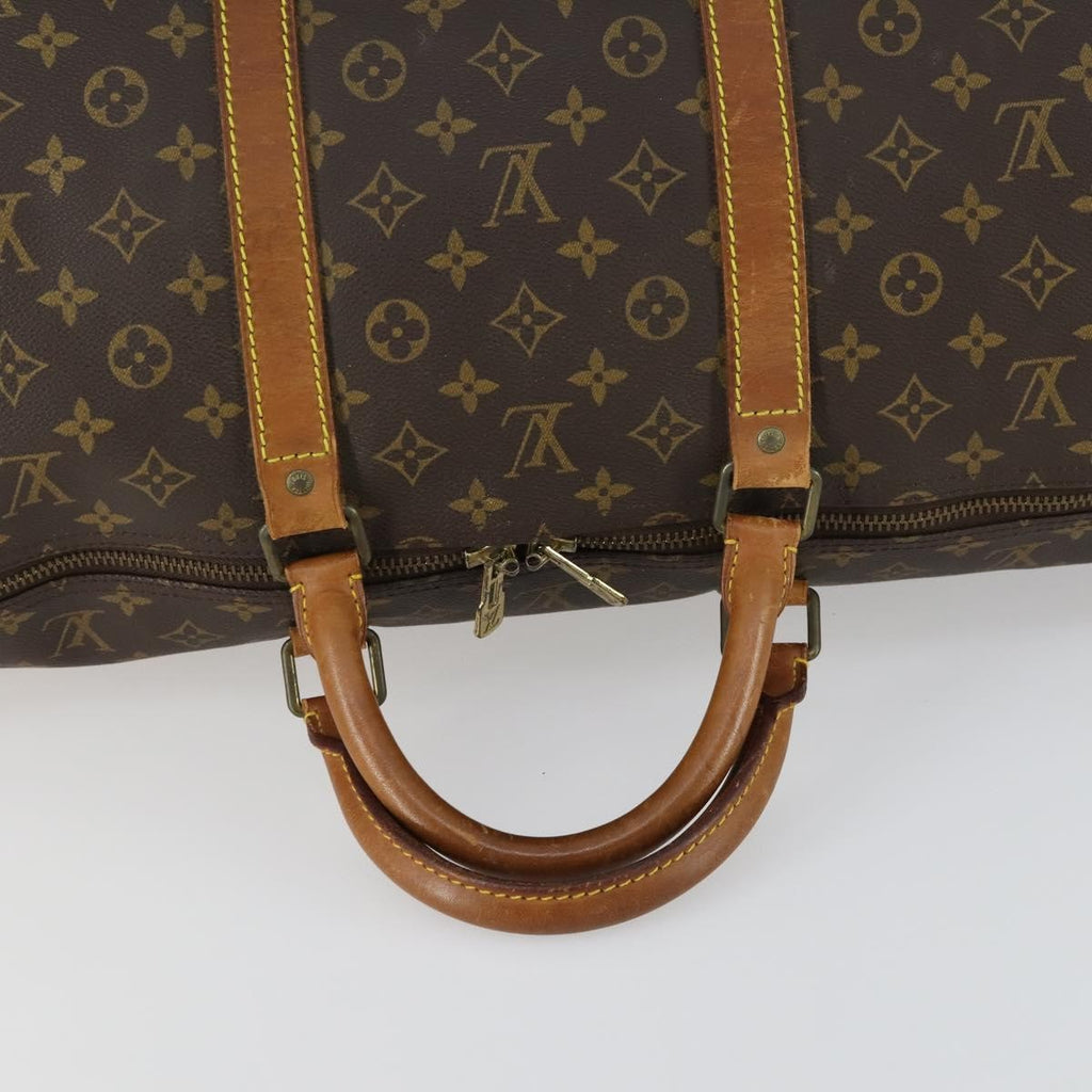 Louis Vuitton Keepall Bag Monogram Canvas Brown Canvas Travel Bag