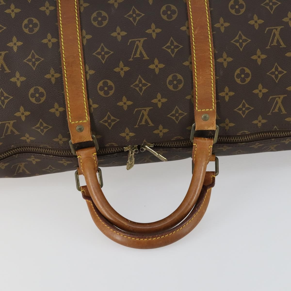 Louis Vuitton Keepall Bag Monogram Canvas Brown Canvas Travel Bag