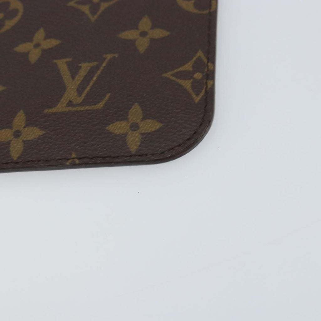 Louis Vuitton Neverfull Pochette Monogram Canvas Brown Canvas Clutche & Pouche Bag