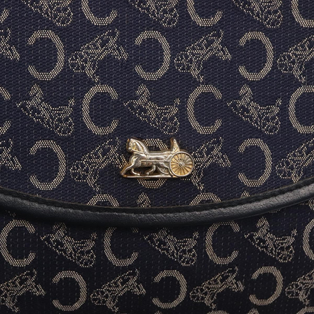 Celine C Sulky Shoulder Bag Canvas Navy Canvas Shoulder Bag Bag