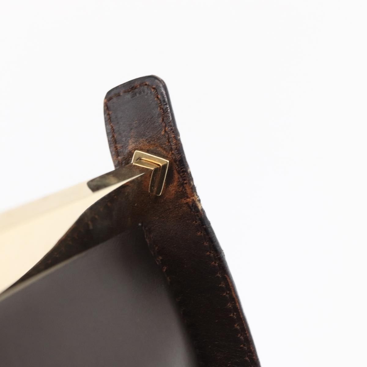Gucci Vintage Shoulder Bag Leather Brown Leather Shoulder Bag Bag (Pre-Owned)