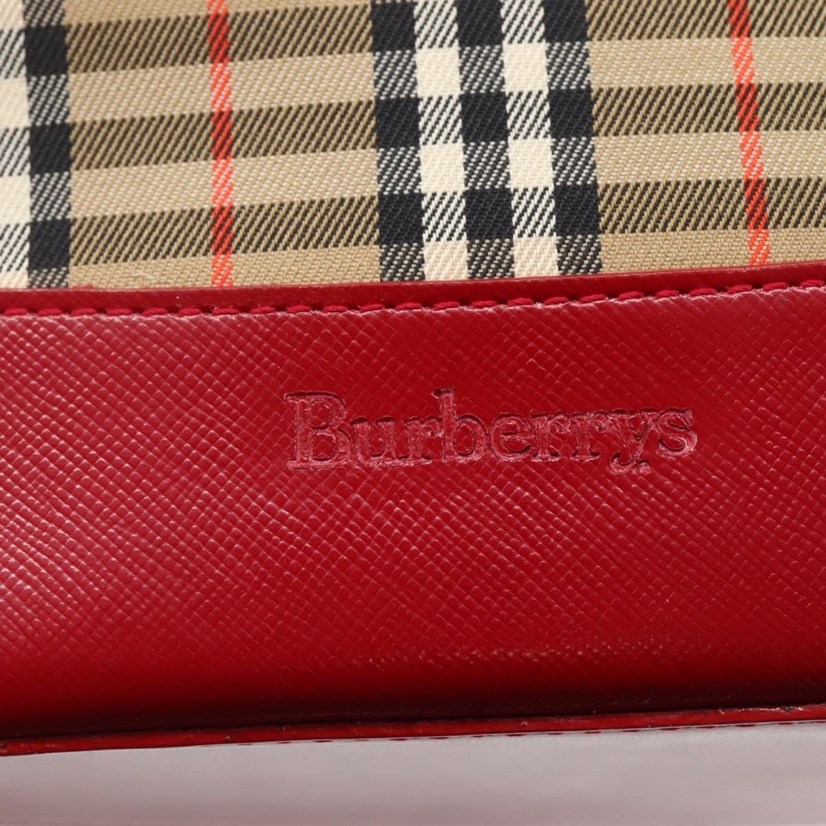 Burberry Nova Check Tote Canvas Check Pattern Beige Canvas Tote Bag