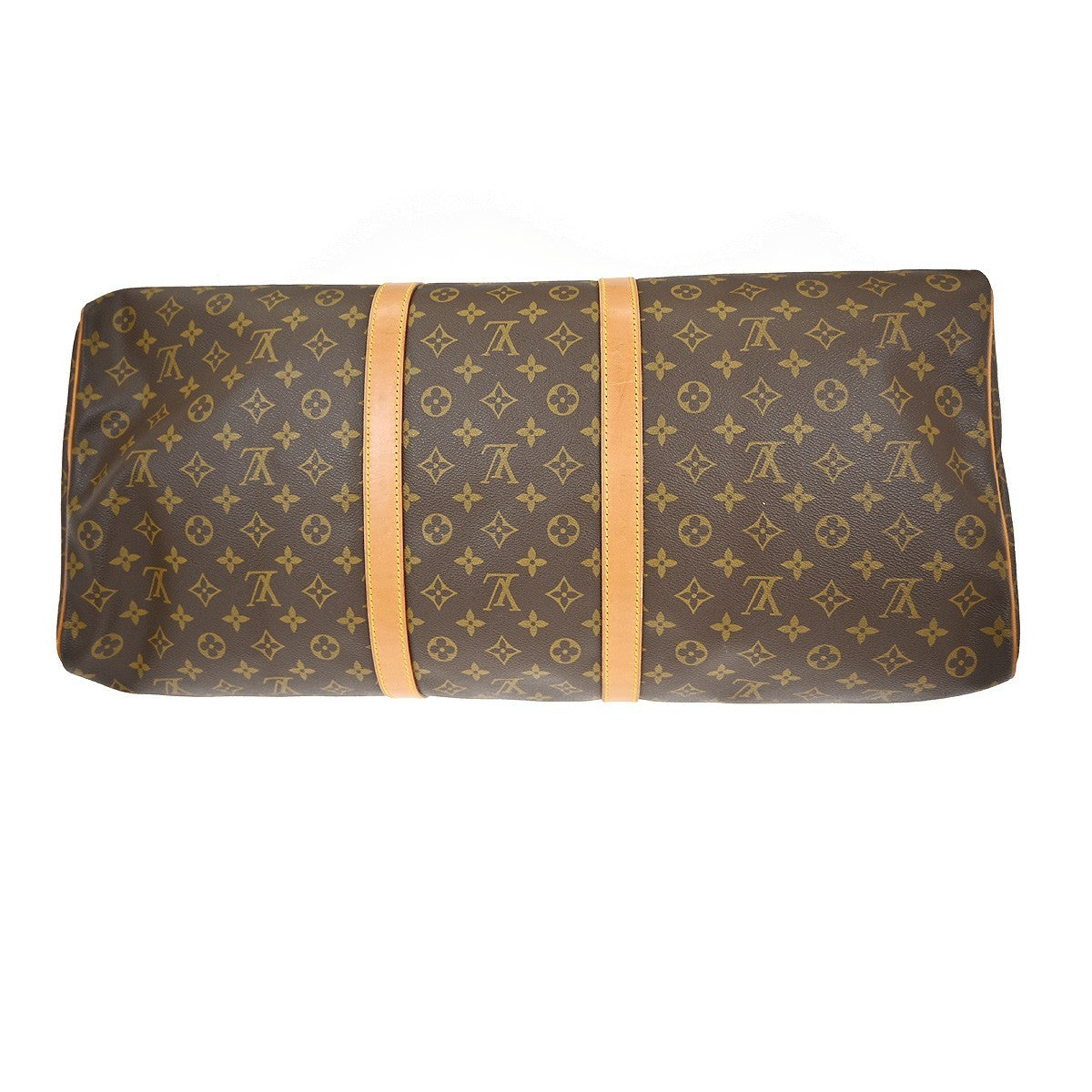 Louis Vuitton Keepall Bag Monogram Canvas Brown Canvas Travel Bag