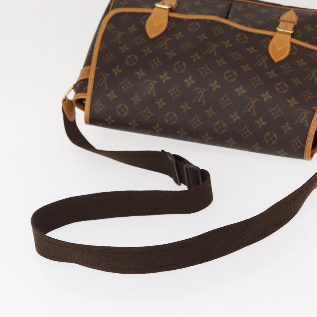 Louis Vuitton Sac Gibeciere Messenger Bag Monogram Canvas Brown Canvas Shoulder Bag