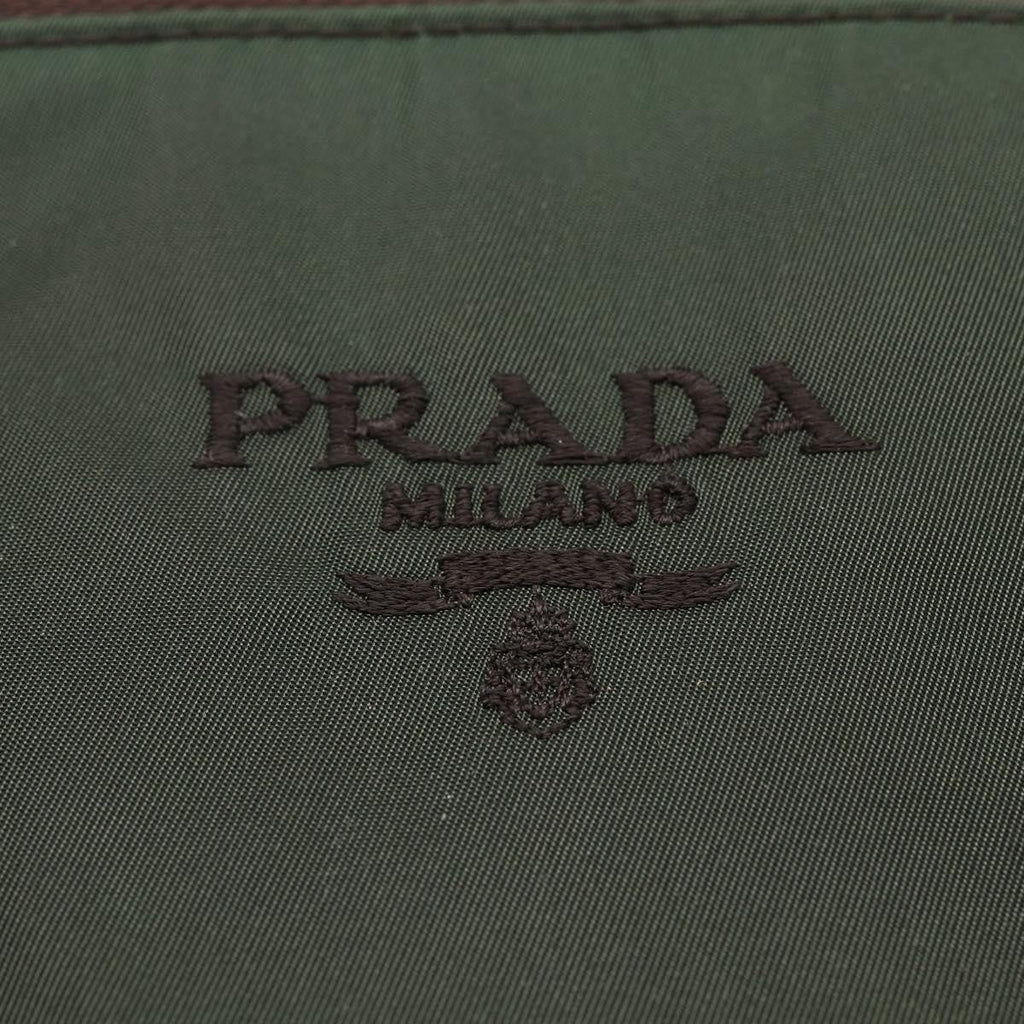 Prada Vintage Tote Tessuto Khaki Nylon Tote Bag Bag