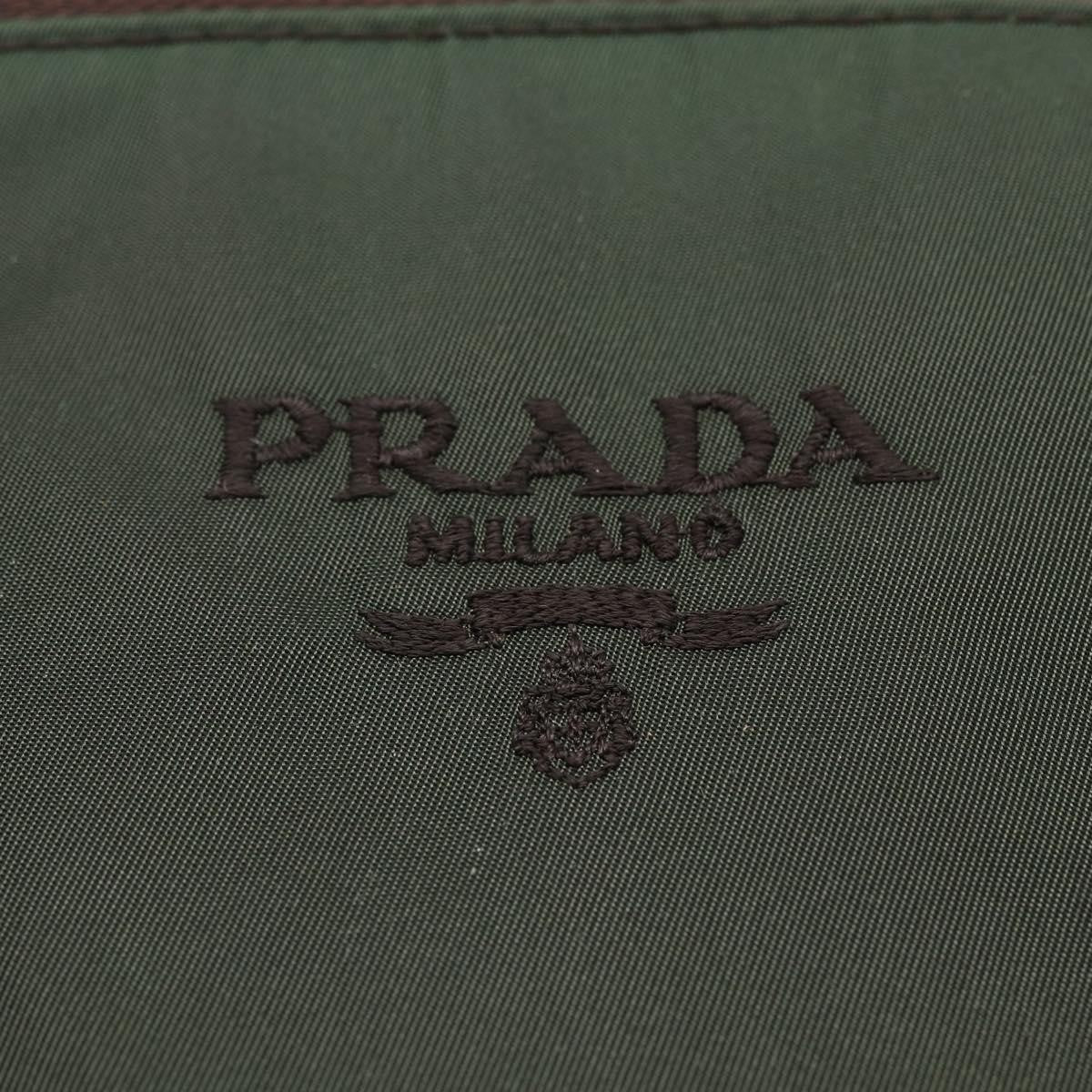 Prada Vintage Tote Tessuto Khaki Nylon Tote Bag Bag