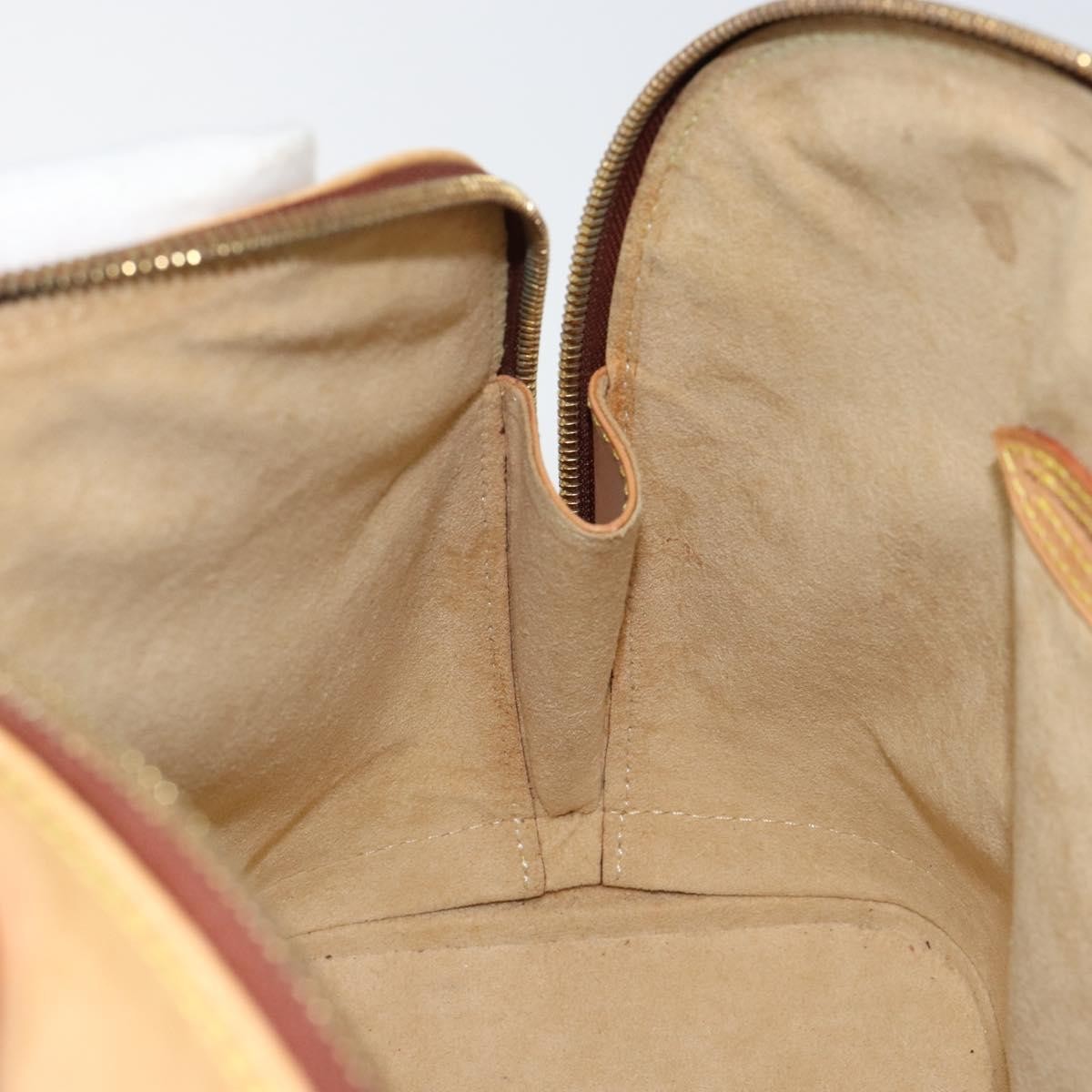 Louis Vuitton Alma Handbag Nomade Leather Beige Leather Handbag