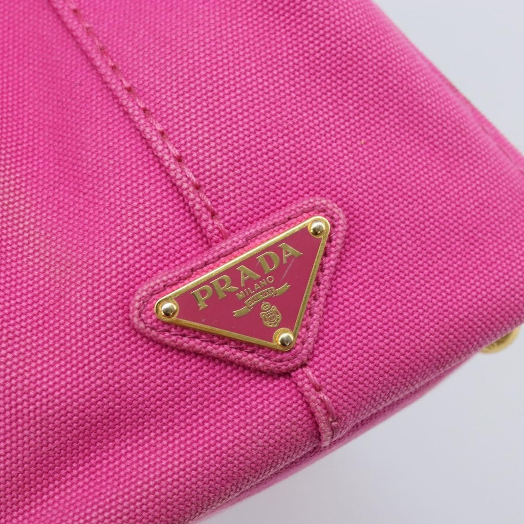 Prada Canapa Tote Canvas Pink Canvas Tote Bag Bag