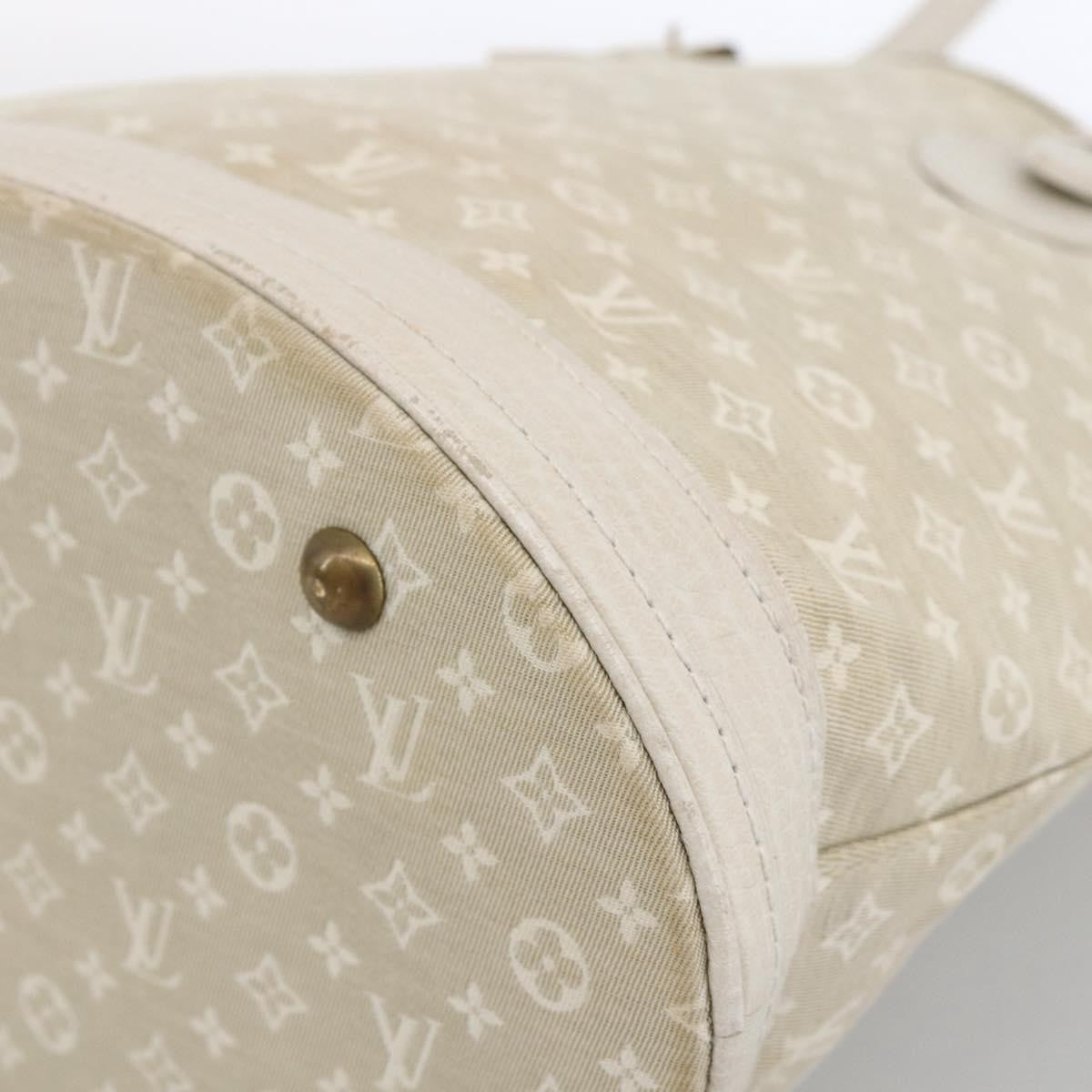 Louis Vuitton Petit Bucket Bag Mini Lin Beige Canvas Shoulder Bag