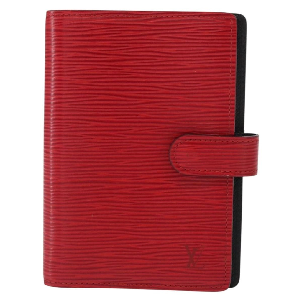 Louis Vuitton Agenda Cover Epi Leather Red Leather Wallets Accessory