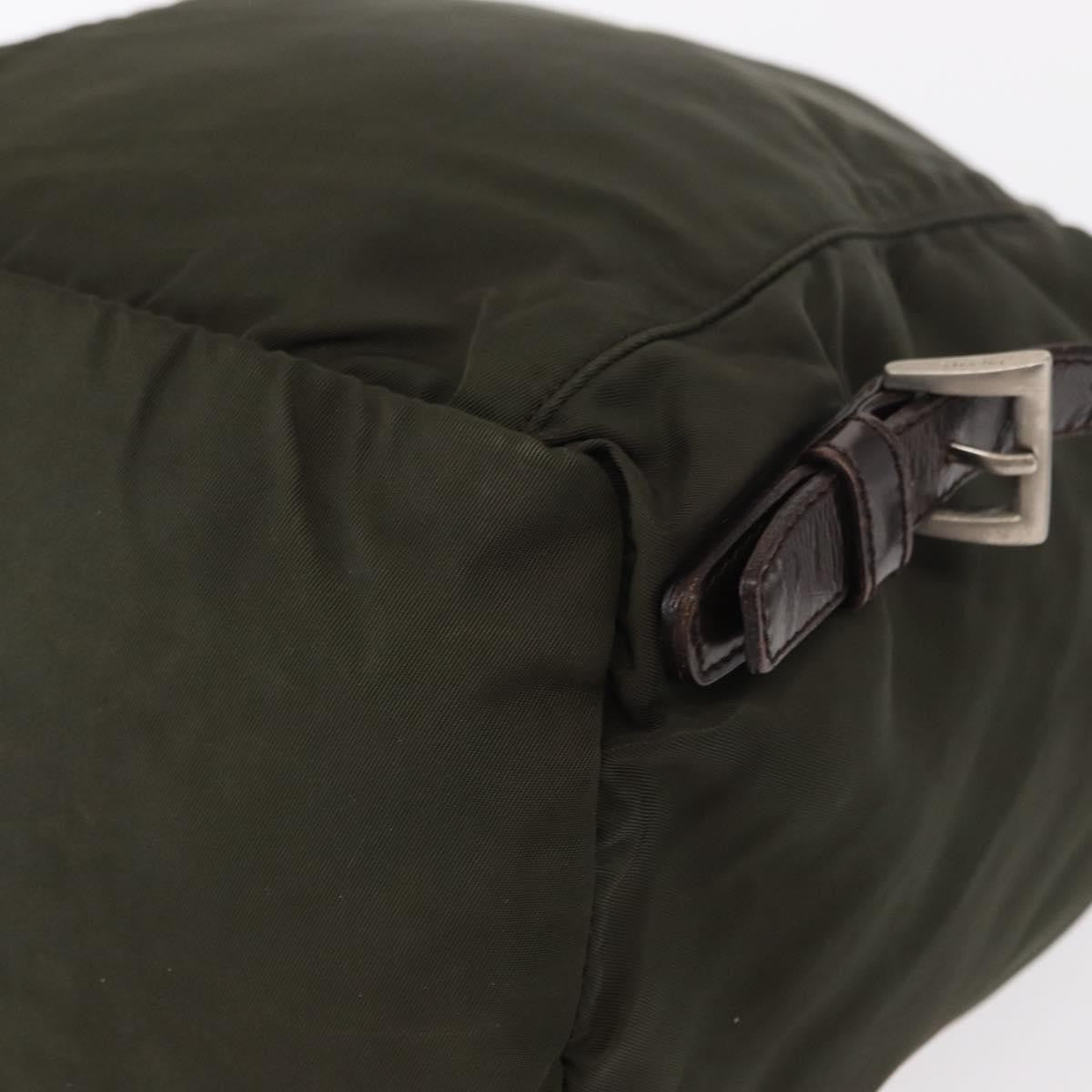 Prada Front Pocket Backpack Tessuto Khaki Nylon Backpack Bag