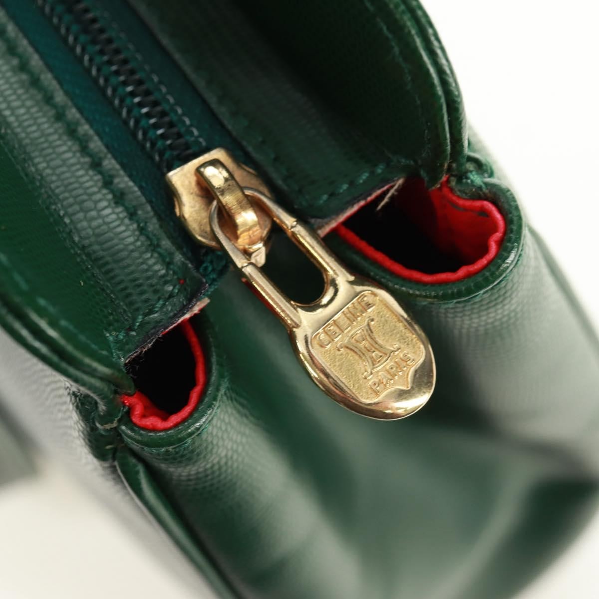 Celine Circle Logo Shoulder Bag Leather Green Leather Shoulder Bag Bag