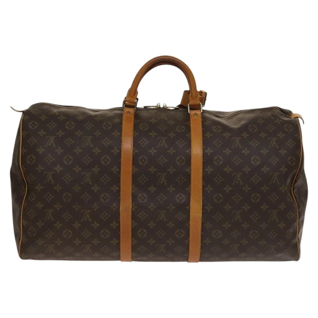Louis Vuitton Keepall Bag Monogram Canvas Brown Canvas Travel Bag