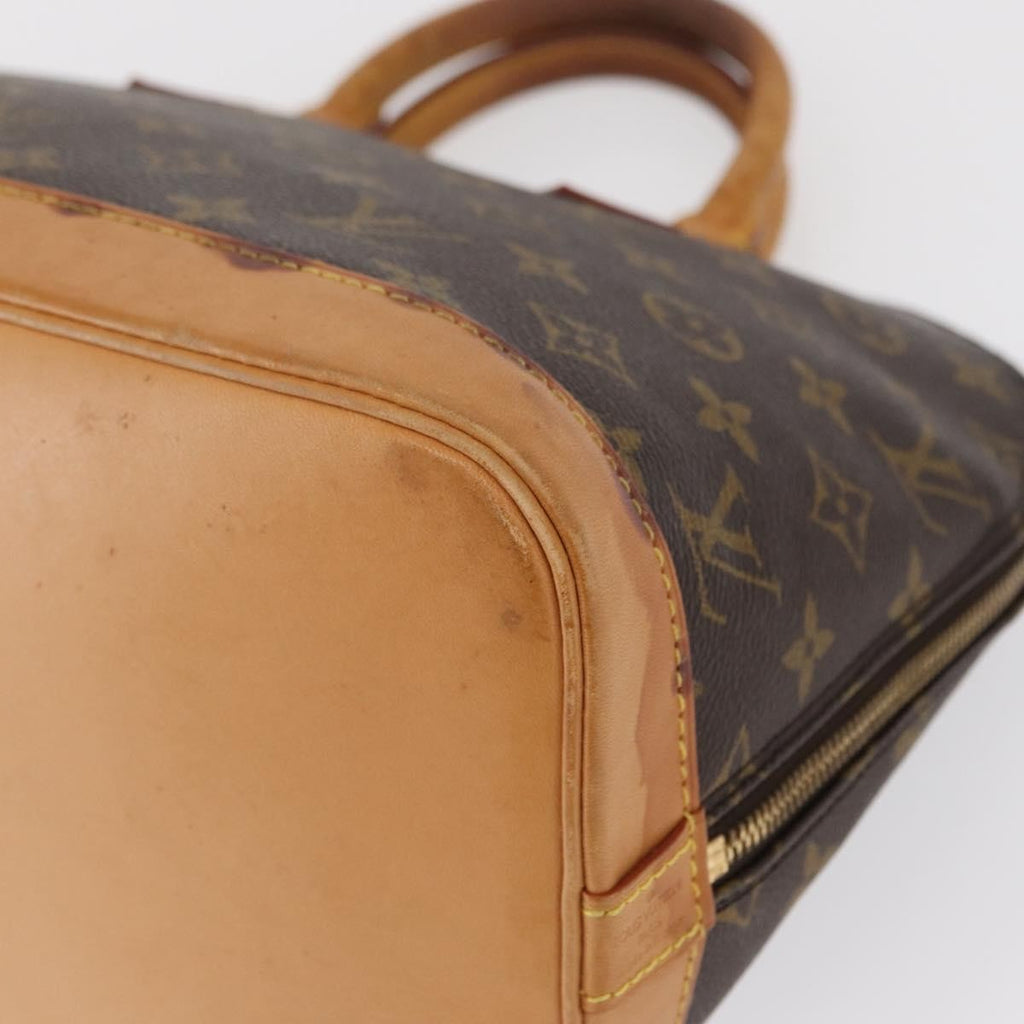 Louis Vuitton Alma Handbag Monogram Canvas Brown Canvas Handbag