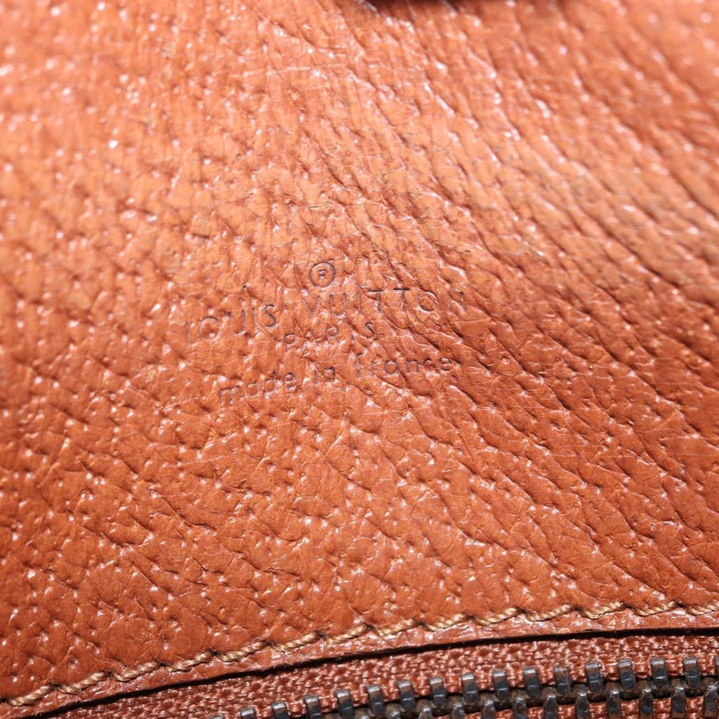 Louis Vuitton Saint Cloud Handbag Monogram Canvas Brown Canvas Shoulder Bag