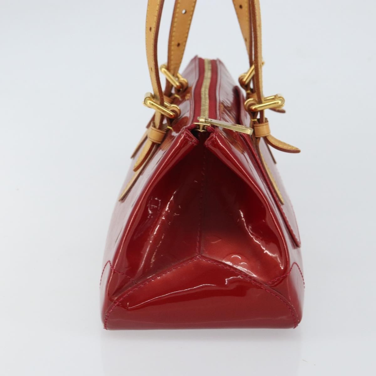 Louis Vuitton Rosewood Avenue Handbag Monogram Vernis Red Patent_Leather Handbag