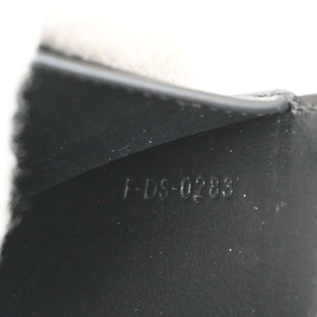 Celine Triomphe Trifold Wallet Leather Black Leather Wallets Accessory