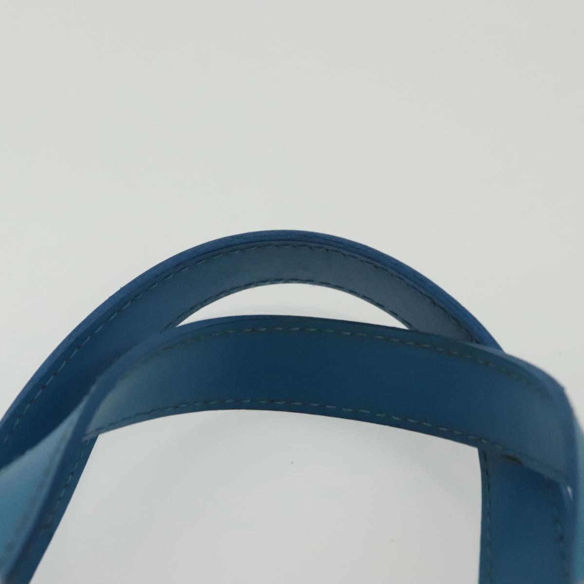 Louis Vuitton Plage Lagoon Bay Handbag Vinyl Epi Leather Blue Leather Bag