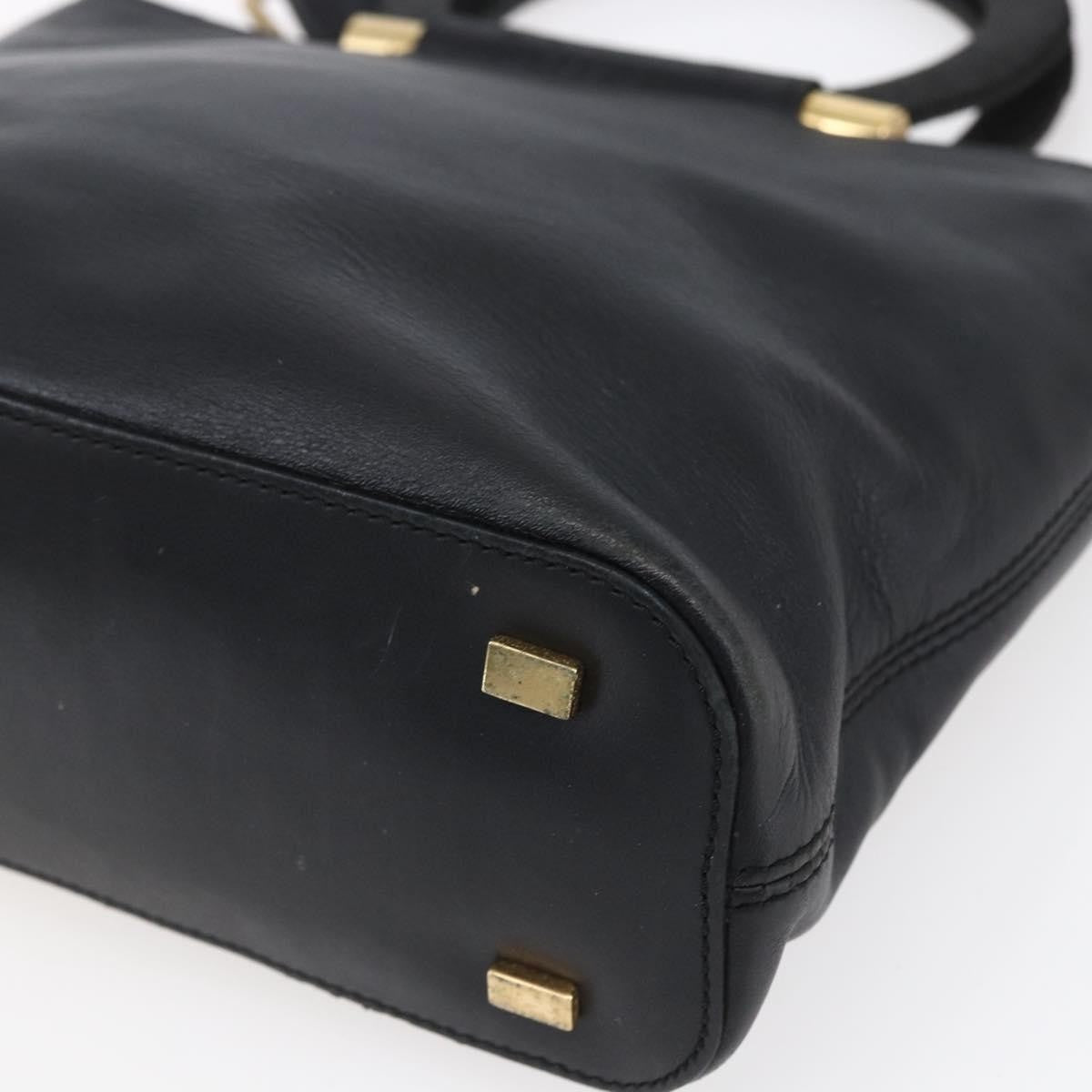 Celine Handbag Leather Black Leather Handbag
