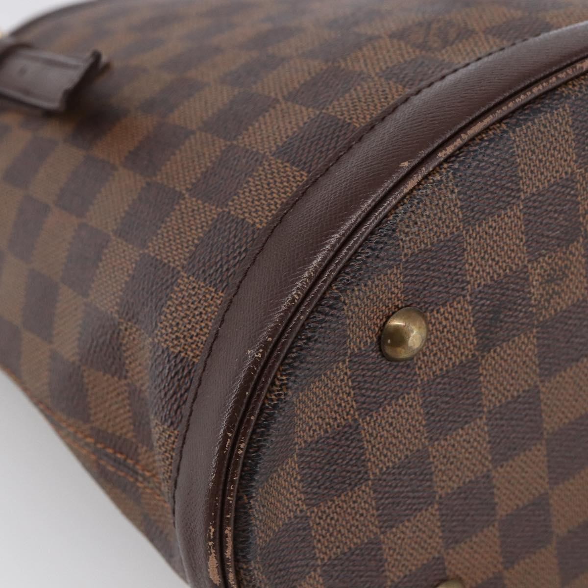 Louis Vuitton Marais Bucket Bag Damier Brown Canvas Shoulder Bag