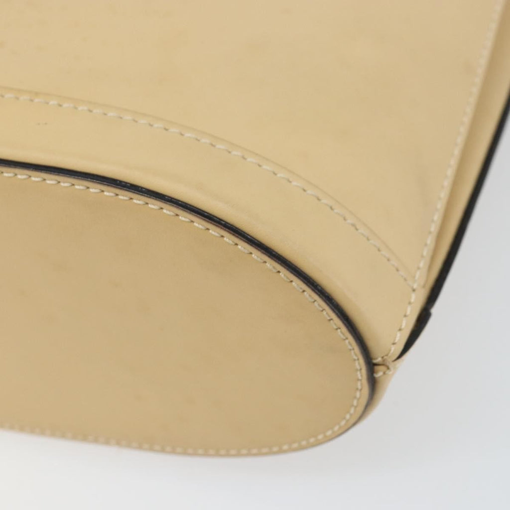 Celine Vintage Shoulder Bag Leather Beige Leather Shoulder Bag Bag