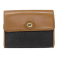 Christian Dior Vintage Honeycomb Shoulder Bag Canvas And Leather Black Pvc Shoulder Bag Bag (Pre-Owned)