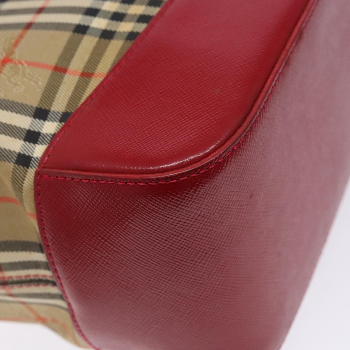 Burberry Nova Check Tote Canvas Check Pattern Beige Canvas Tote Bag