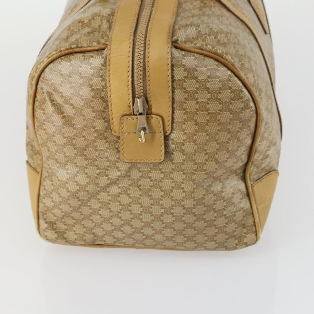 Celine Travel Duffle Bag Triomphe Coated Canvas Beige Canvas Travel Bag Bag