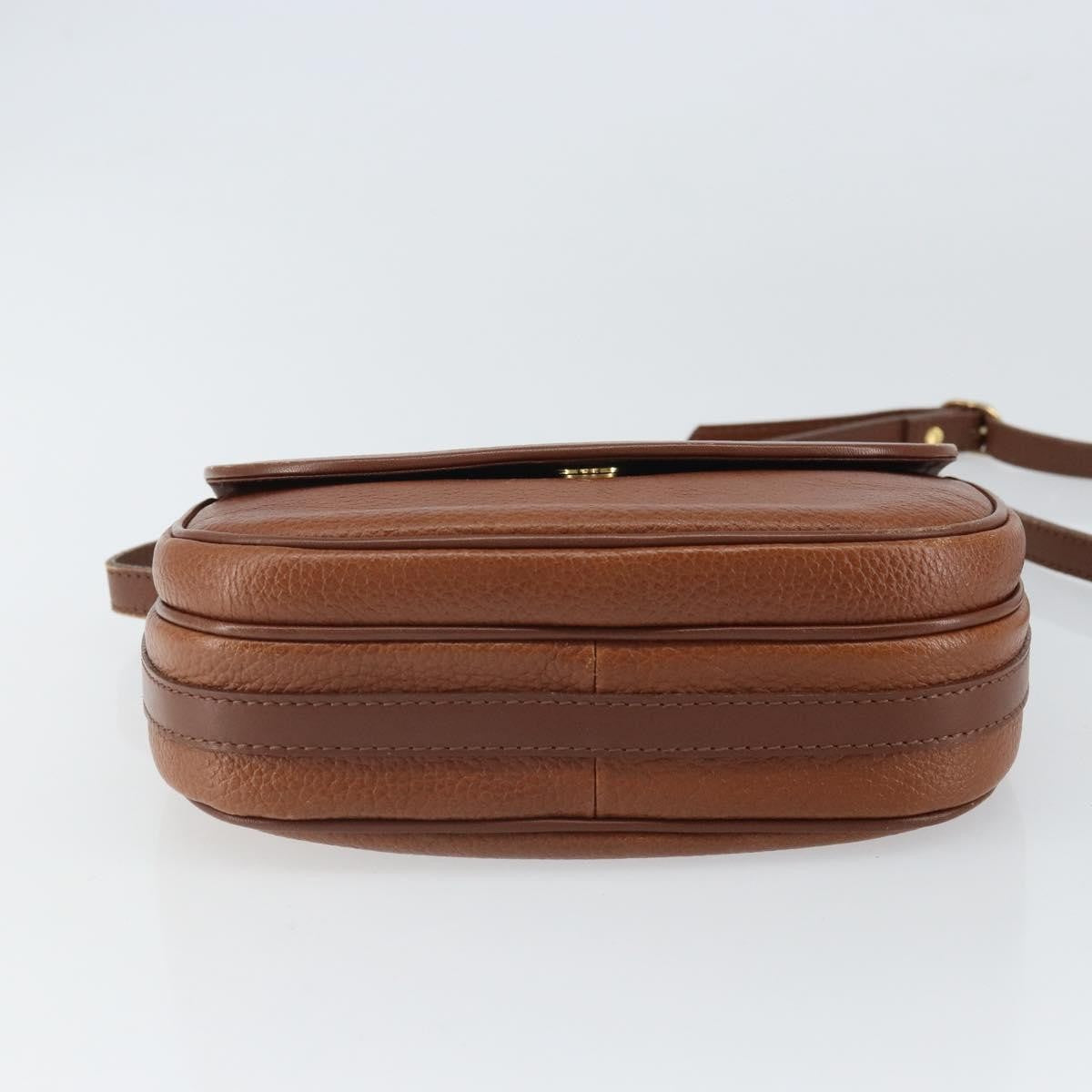 Burberry Vintage Shoulder Bag Leather Brown Leather Shoulder Bag